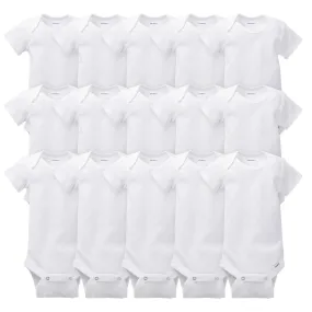 15-Pack White Onesies® Bodysuits Bundle