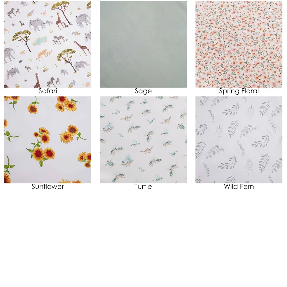2 Pack Organic Fitted Cot Sheets