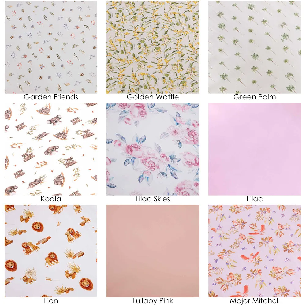 2 Pack Organic Fitted Cot Sheets