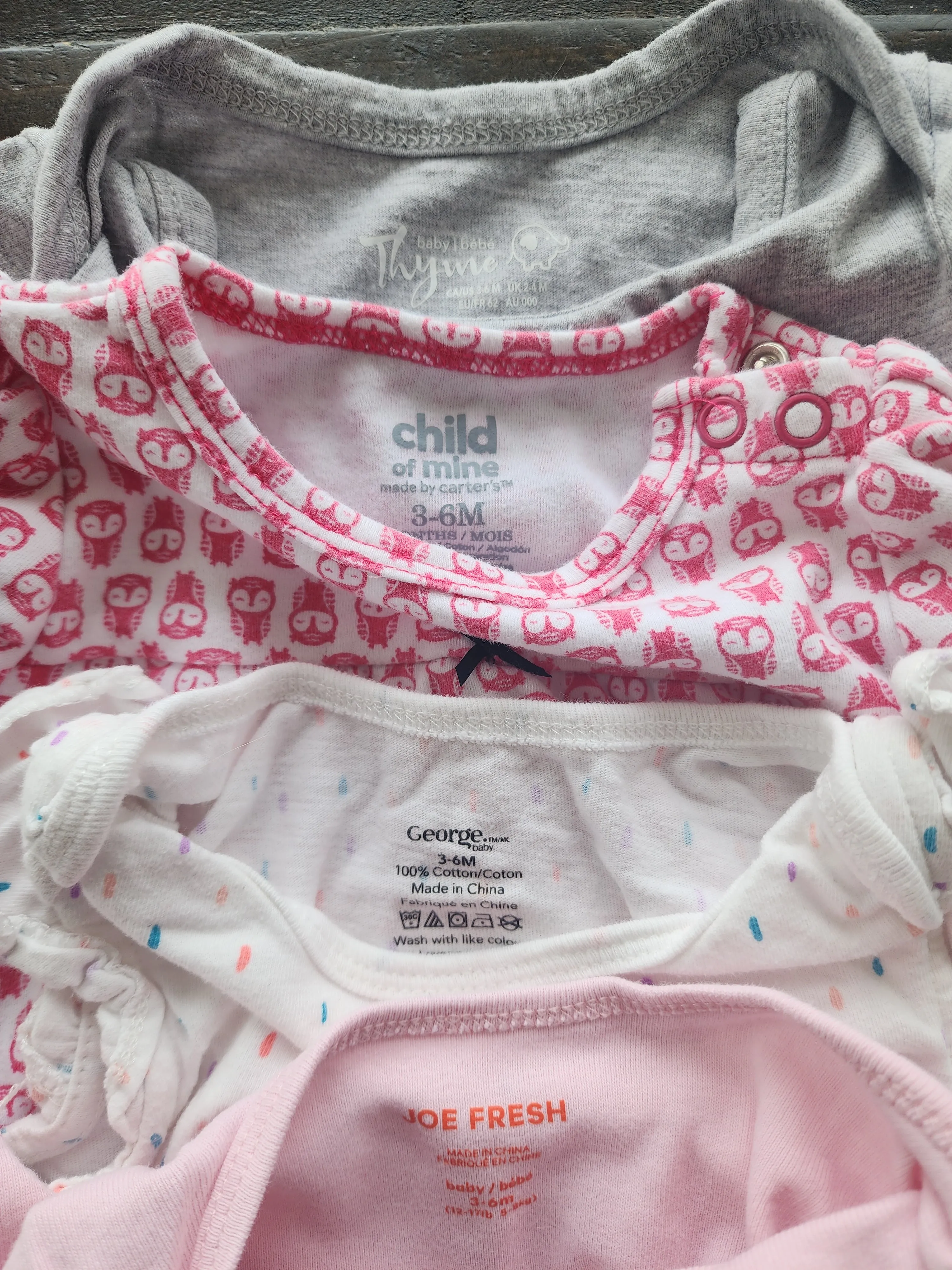 3-6M onesies. Short sleeve summer bundle. , Kids 6 Month (3-6M)