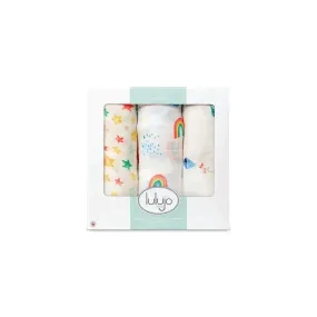 3 Pack of Bamboo Swaddle - High In The Sky | Lulujo