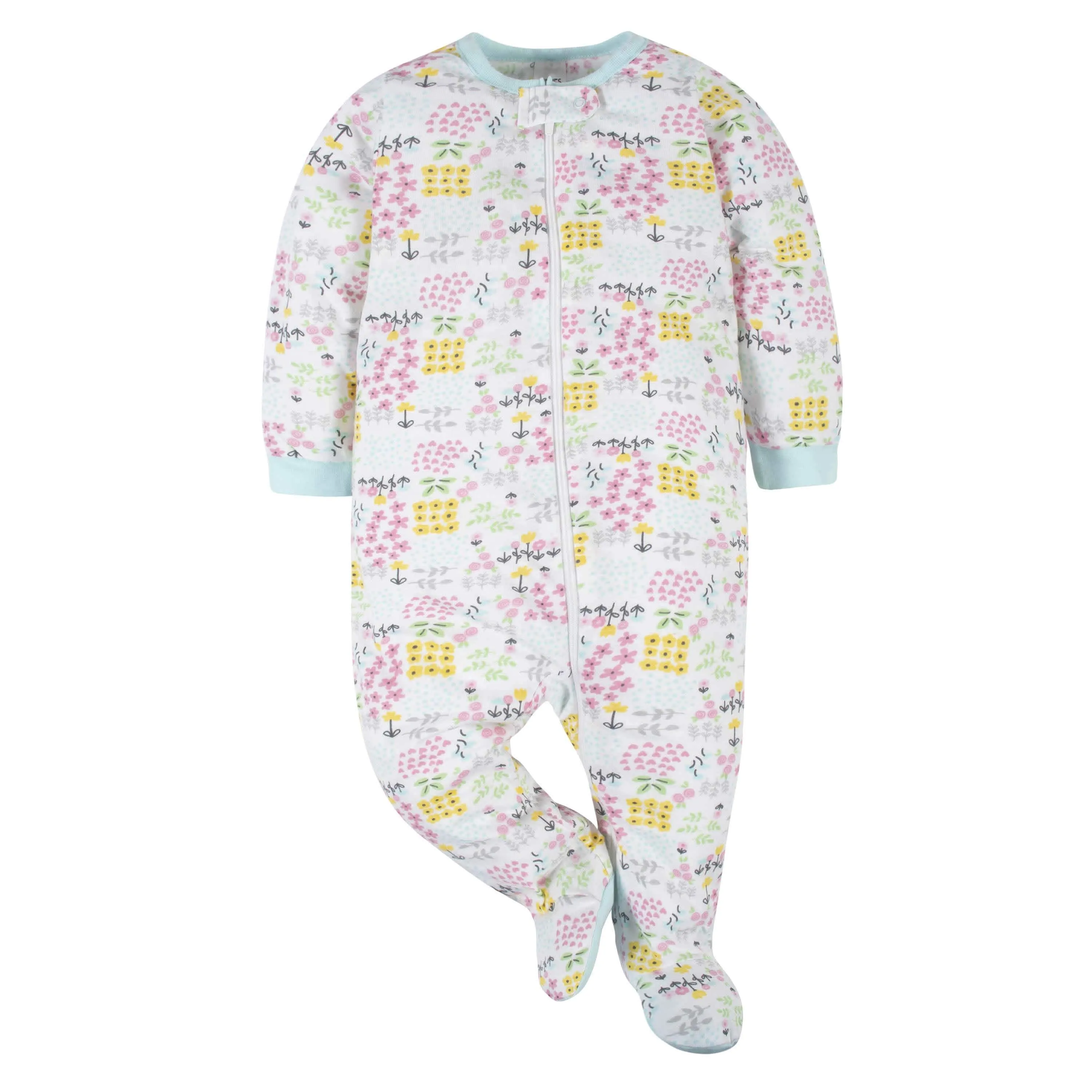 6-Piece Baby Girls Cuddly & Cat Onesies® Brand Bodysuit & Sleep N' Play Set