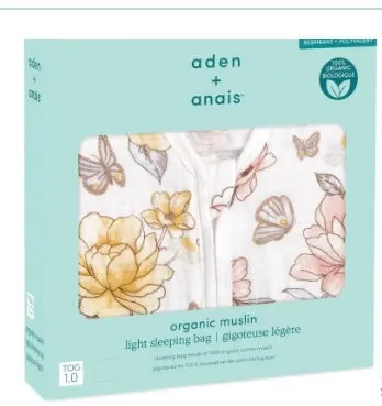 Aden & Anais Earthly Organic Muslin Sleepsack (Tog 1.0) in Earthy Floral Print