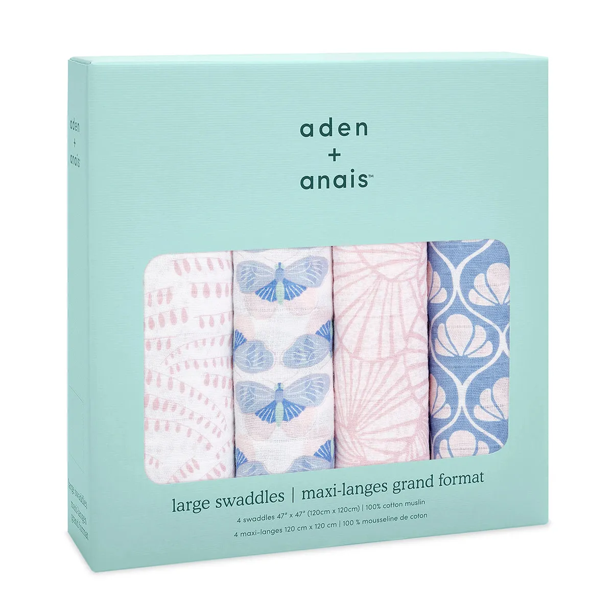Aden   Anais Classic Swaddle Wraps, 4 Pack - Deco