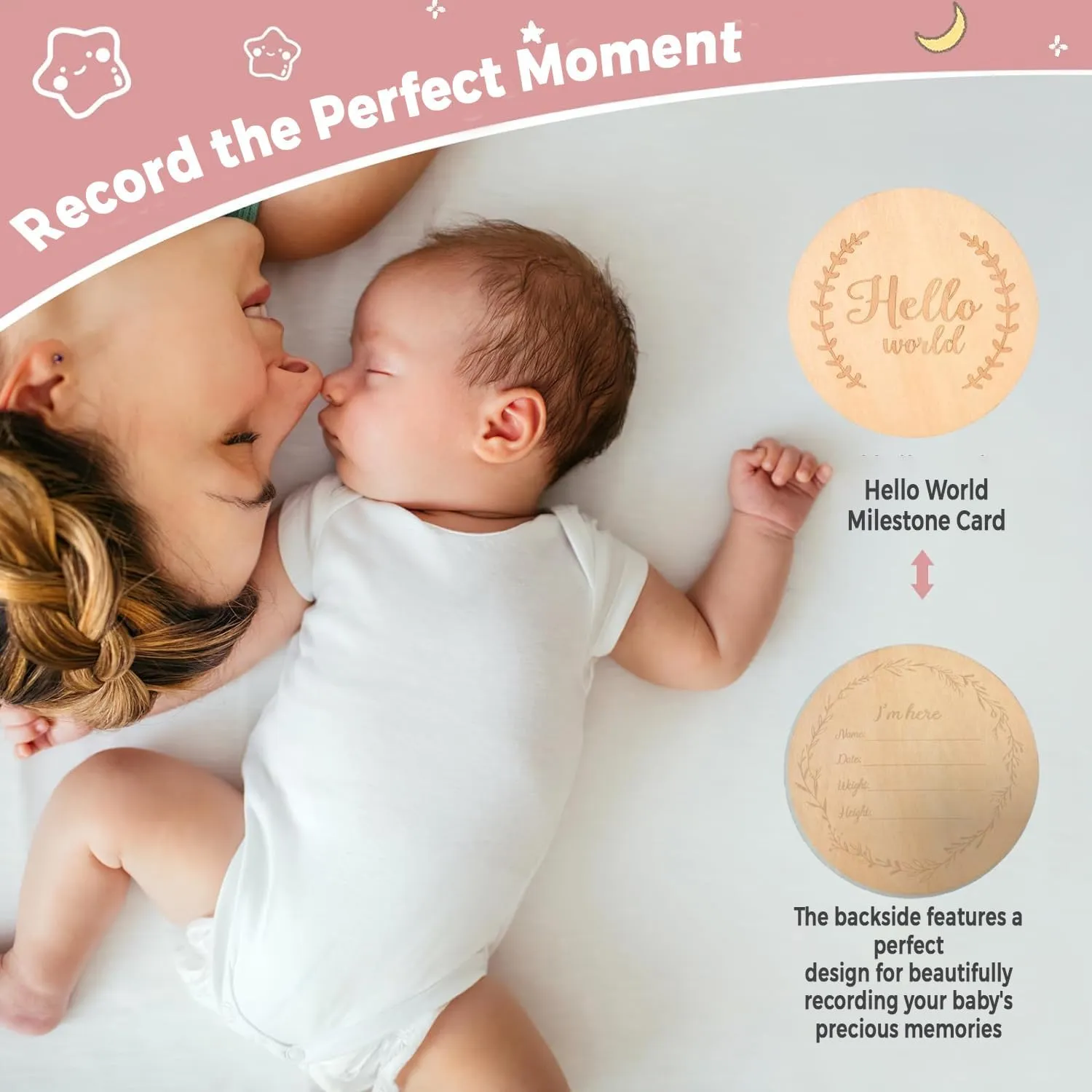 AKSHIRE 8PCS Newborn Baby Gifts Set, Baby Shower Gifts for Newborn Baby Girls and Baby Boys, Newborn Essentials Set with Ultra Soft Muslin Baby Blanket for Gender Reveals, Birthdays, Christmas