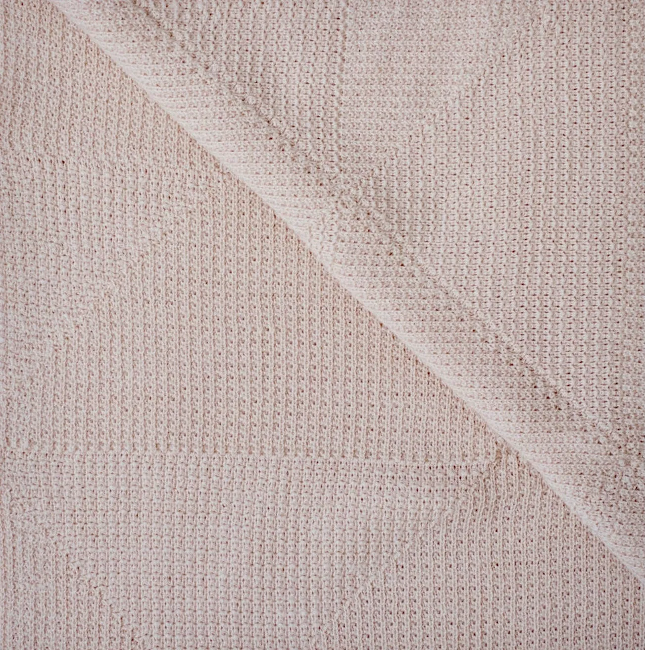 Alpaca Baby Blanket - Triangle-textured knit