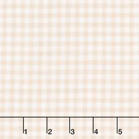 Baby Basics Double Gauze - Gingham Tan Yardage