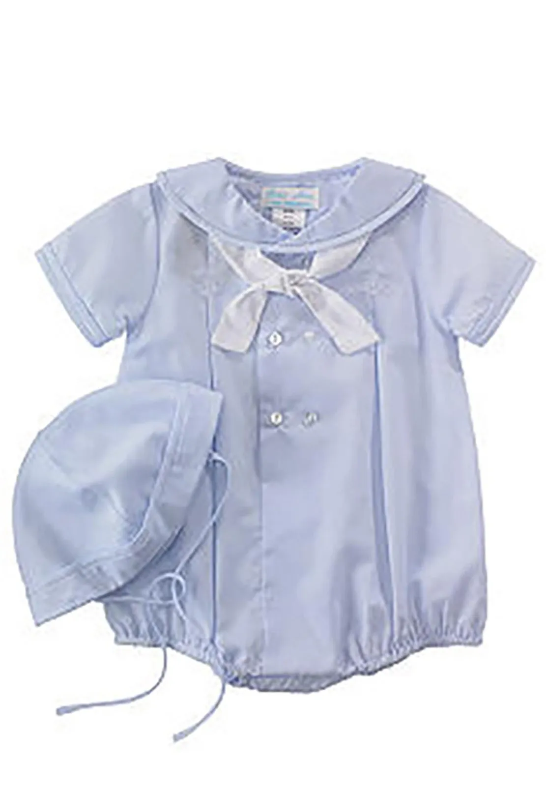 Baby Blue Boys Nautical Romper