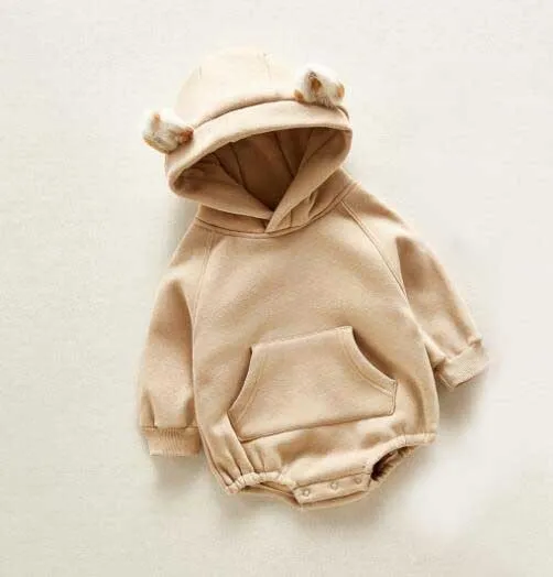 Baby Fury Plush Bodysuit 3M-3T