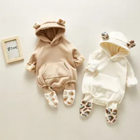 Baby Fury Plush Bodysuit 3M-3T