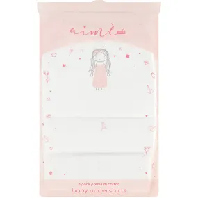 Baby Girl Aime Camisole Undershirts - 3 Pk.