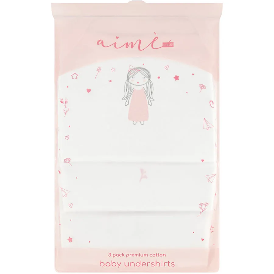 Baby Girl Aime Camisole Undershirts - 3 Pk.