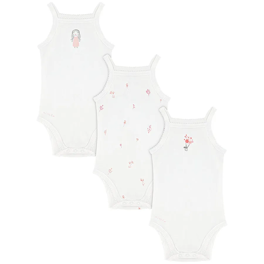 Baby Girl Aime Camisole Undershirts - 3 Pk.