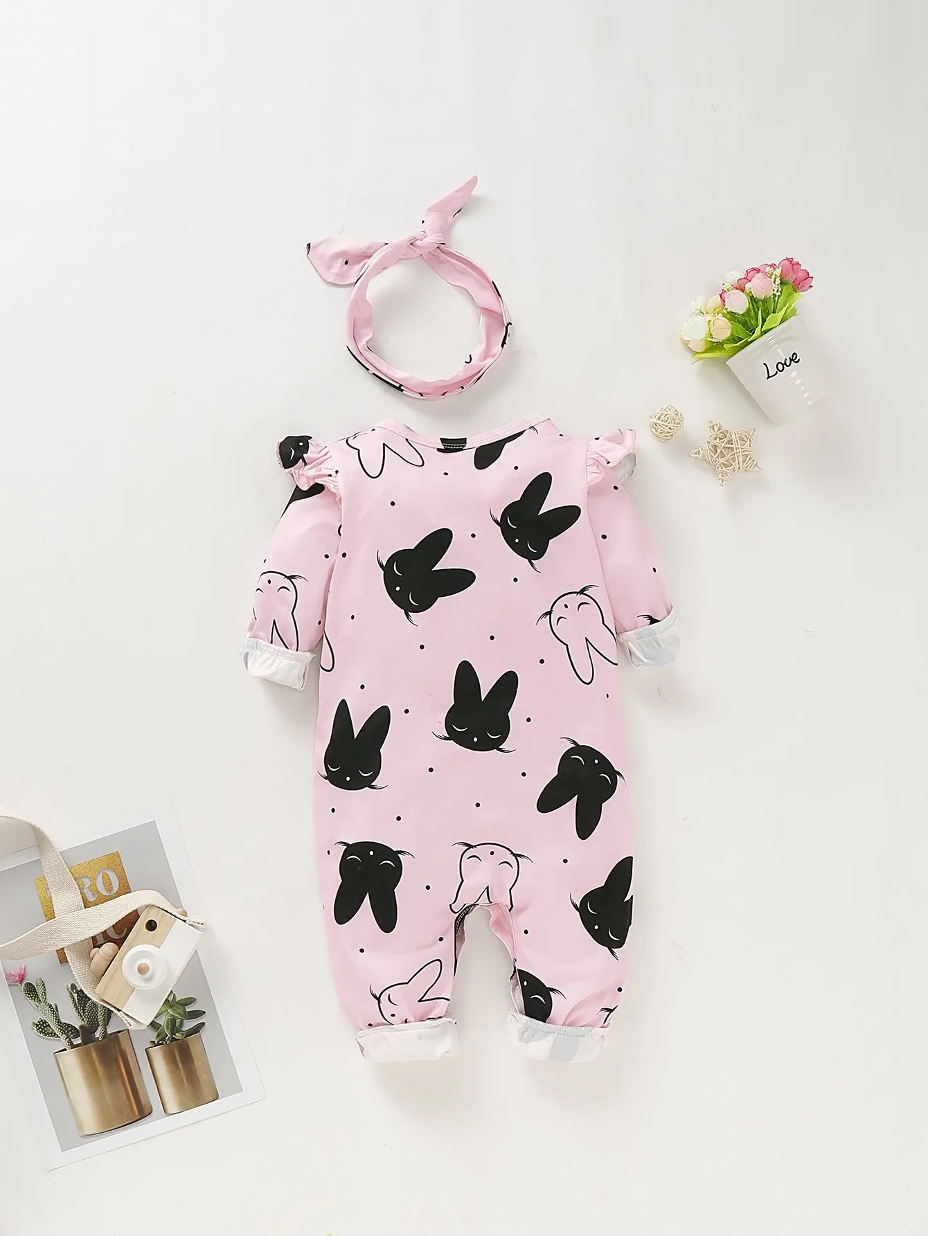 Baby girl casual Animal & rabblt Rompers & Bodysuits