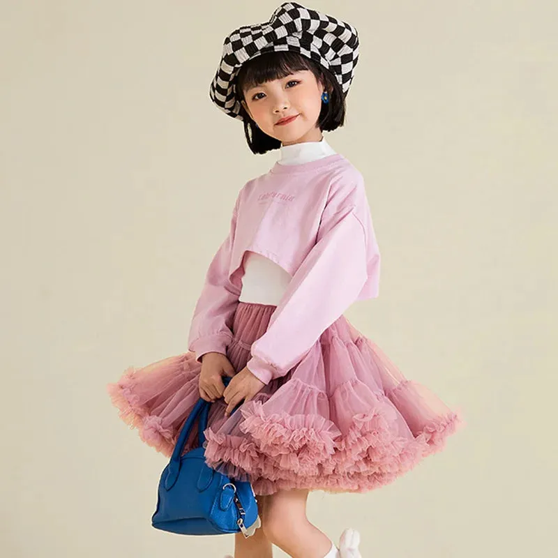 Baby Girls Fluffy Ballerina Pettiskirt