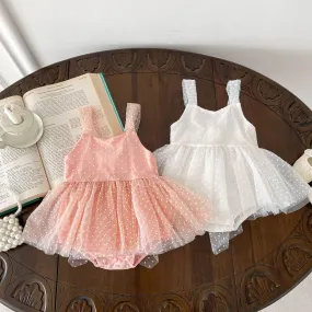 Baby Girls Polka dots Rompers Wholesale 24040948