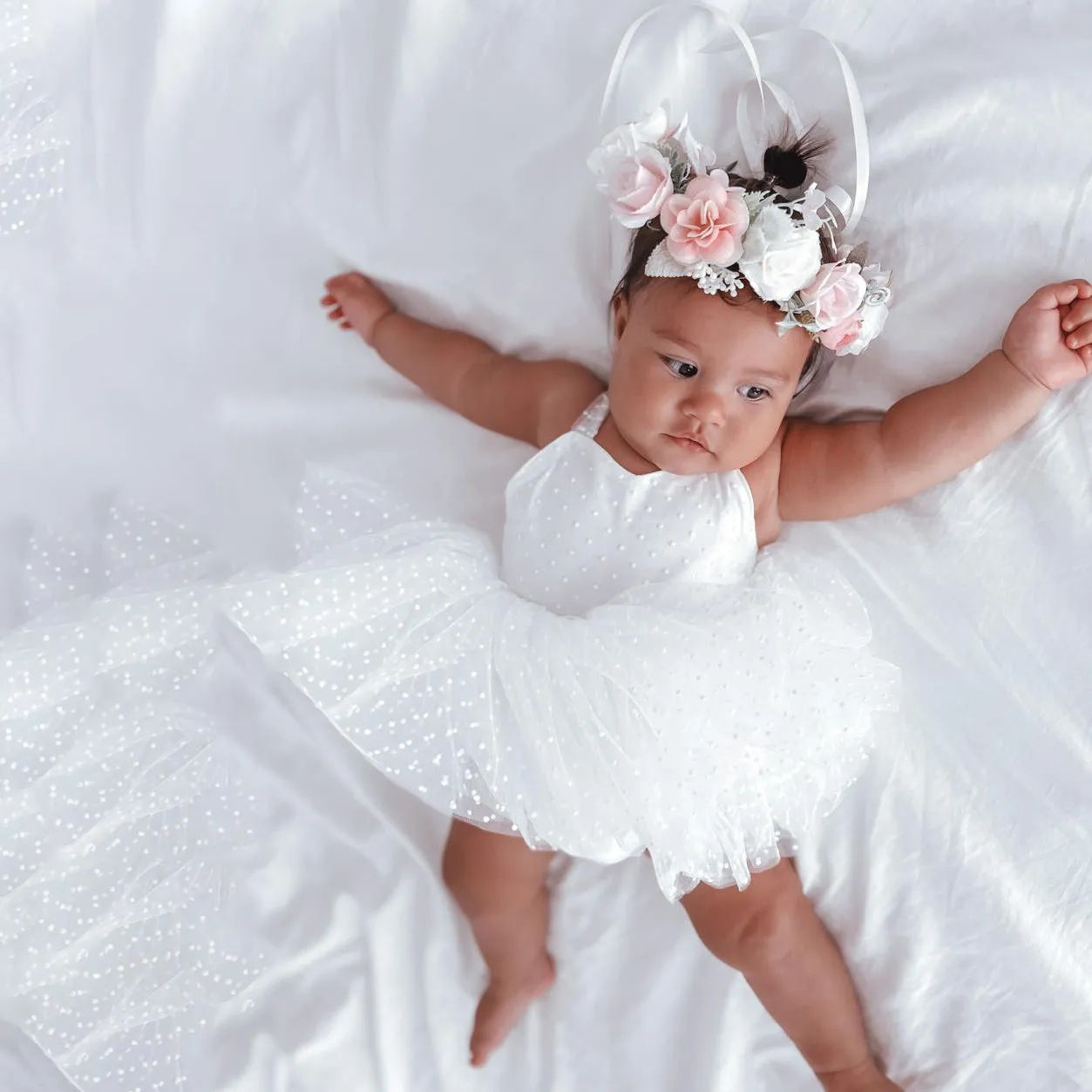 Baby Girls Polka dots Rompers Wholesale 24040948