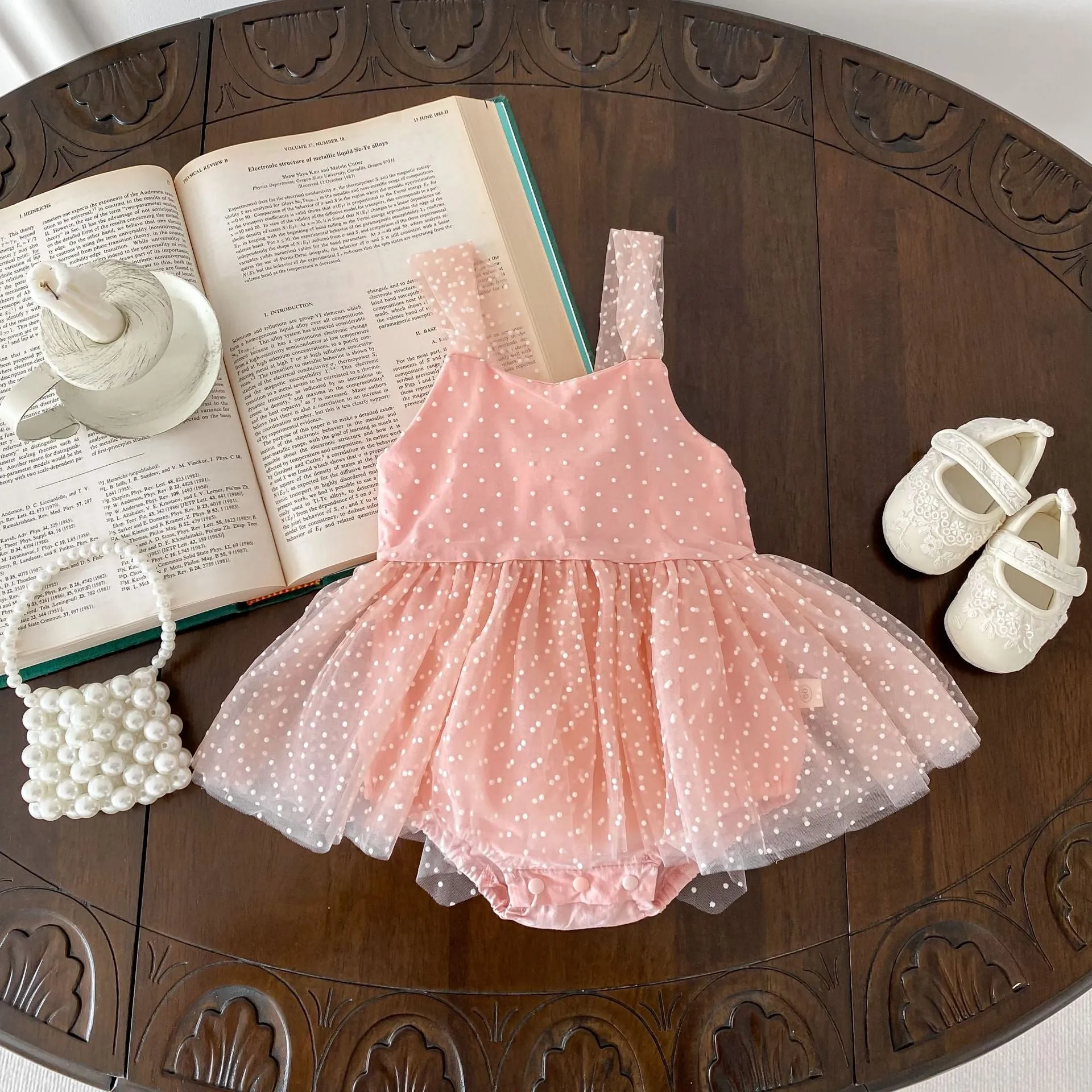 Baby Girls Polka dots Rompers Wholesale 24040948