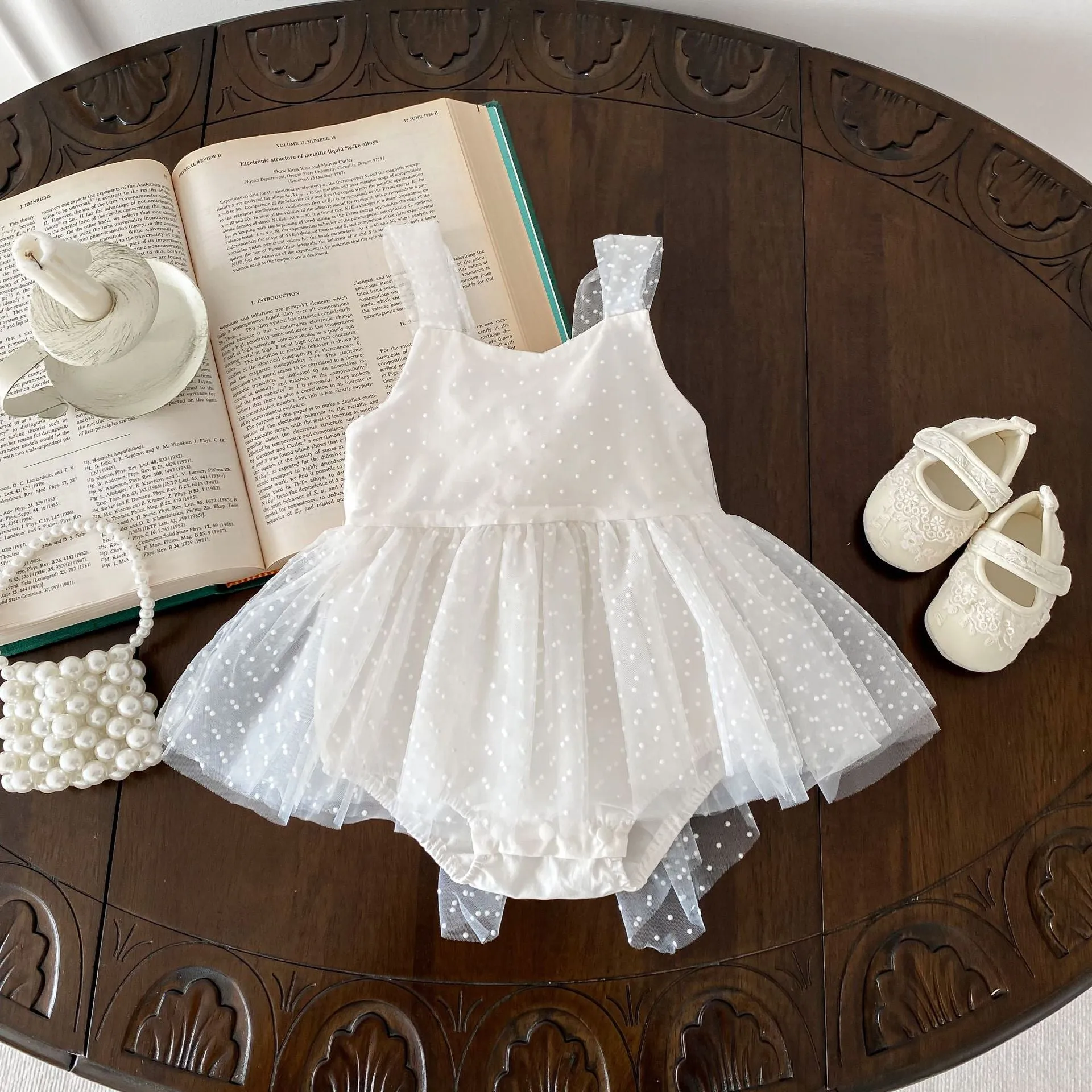 Baby Girls Polka dots Rompers Wholesale 24040948