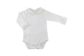Baby Girl's Ruffled Collar Onesie