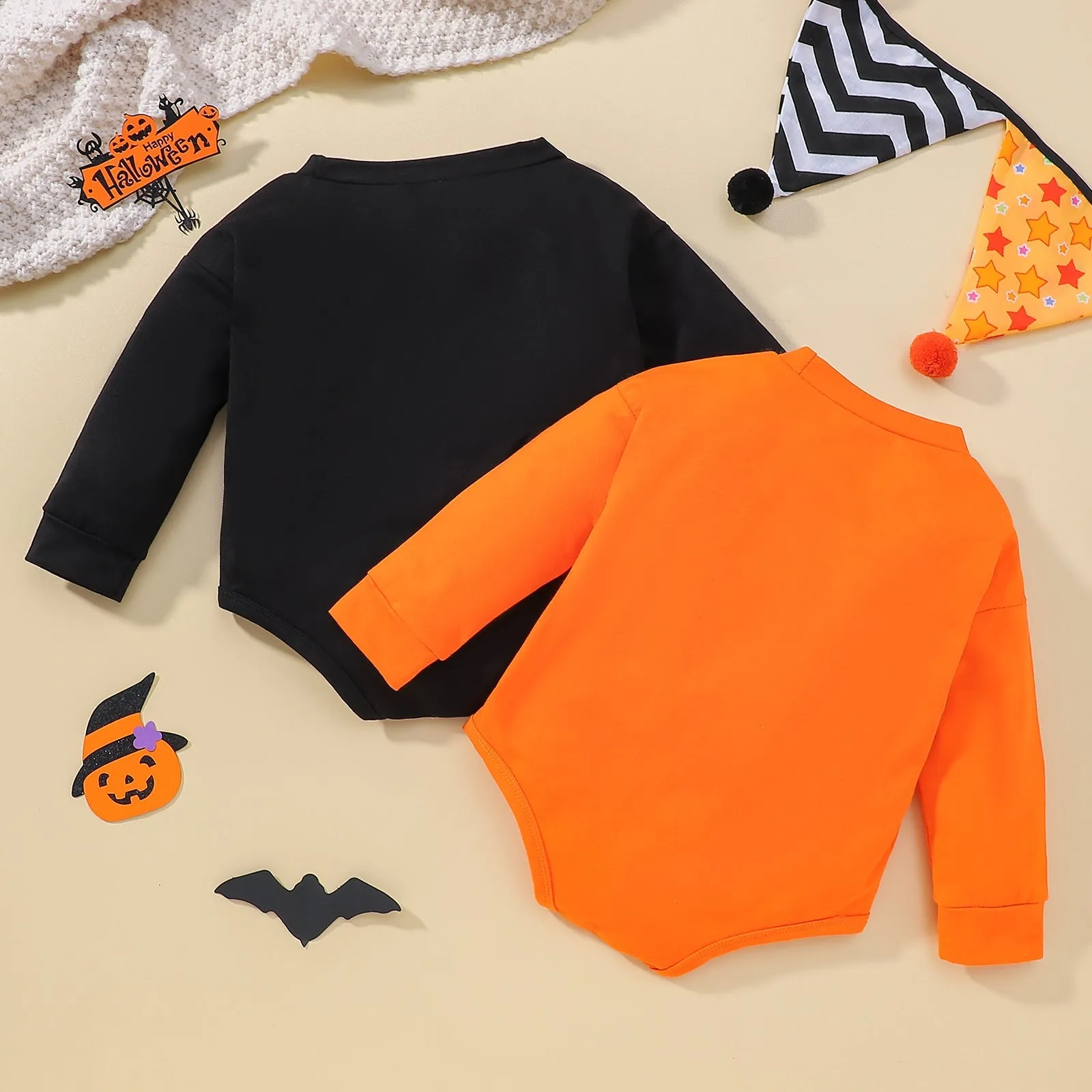 Baby Halloween triangle Rompers