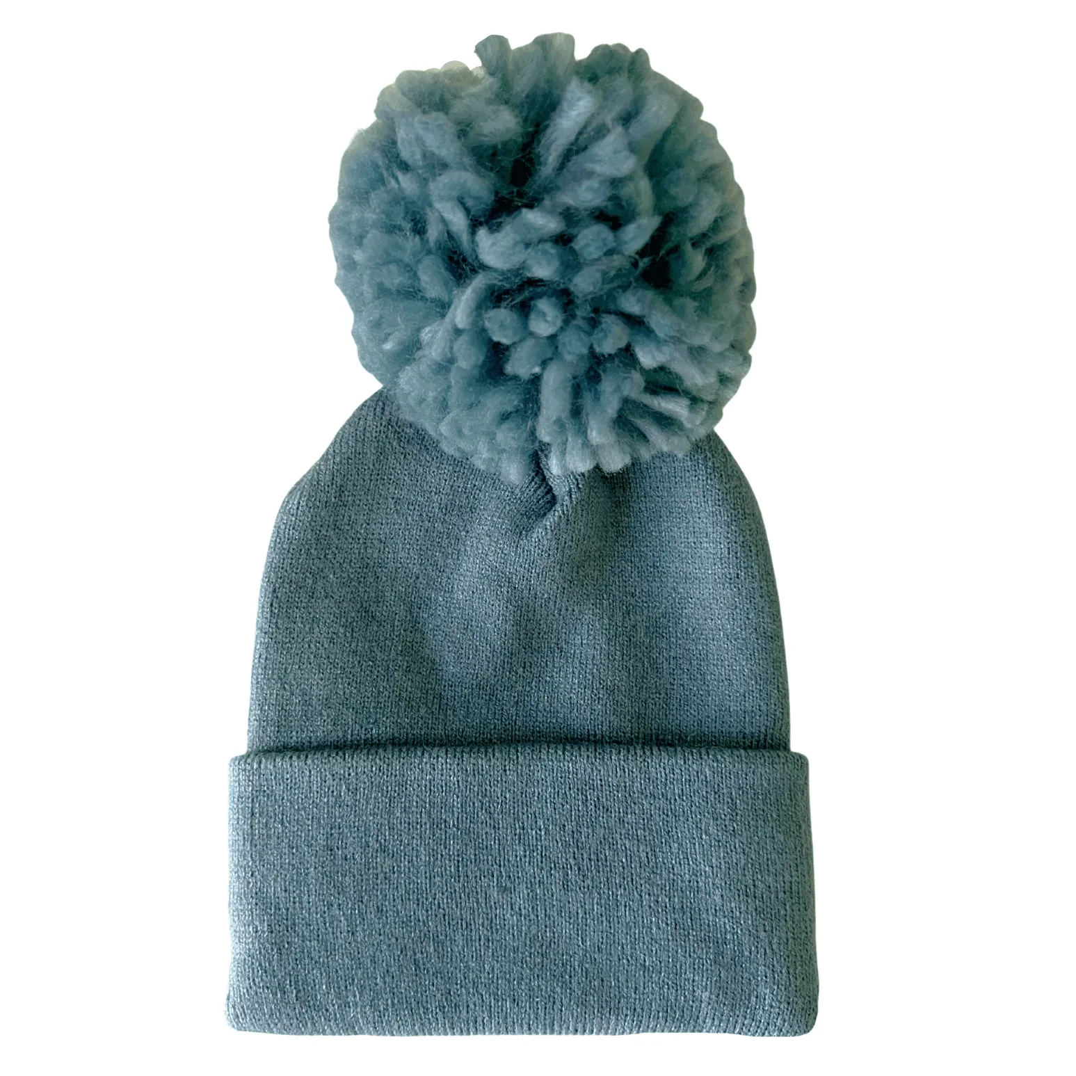 Baby Hat - Sky Blue Pom