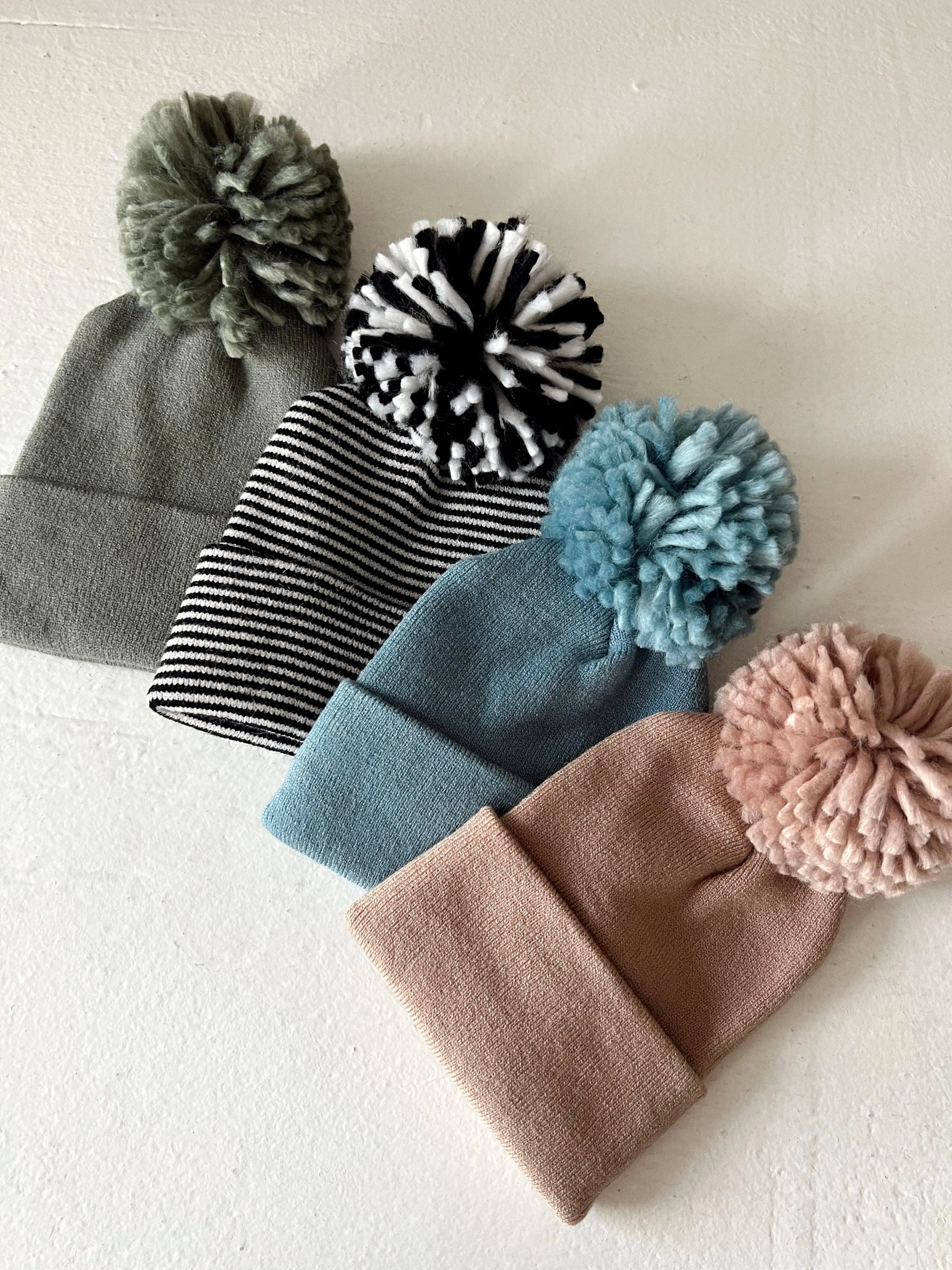 Baby Hat - Sky Blue Pom