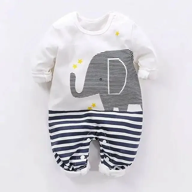 Baby Hooded Rompers Winter Boy Girl Clothes Newborn Thick Cotton Outfit Newborn Jumpsuit Children Costume toddler romper X4203511