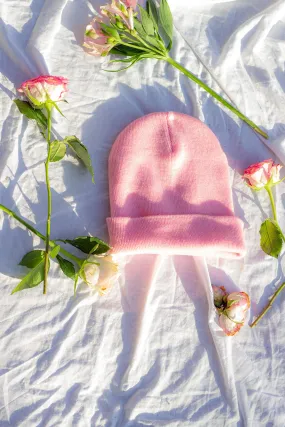 Baby Pink Beanie Hat