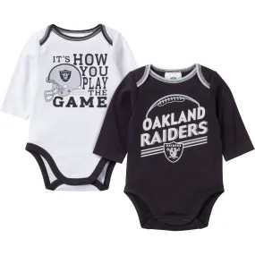 Baby Raiders Fan Long Sleeve Onesie 2 Pack
