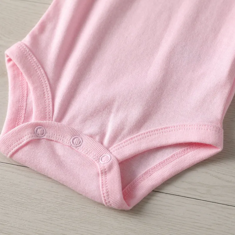 Baby Romper Love Aunt Pink