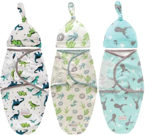 Baby Swaddle Combo - PolarStag-Happy Dino-NatureMe