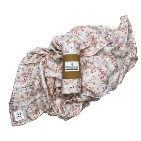 Baby Swaddle/Wrap - Organic Bamboo Muslin - Blossom