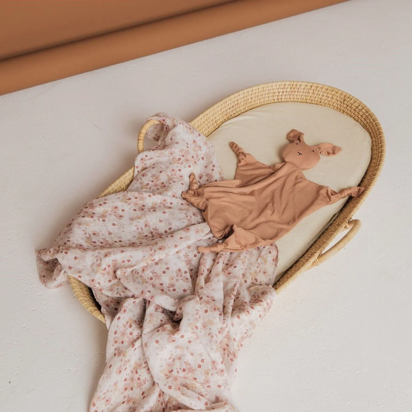 Baby Swaddle/Wrap - Organic Bamboo Muslin - Blossom