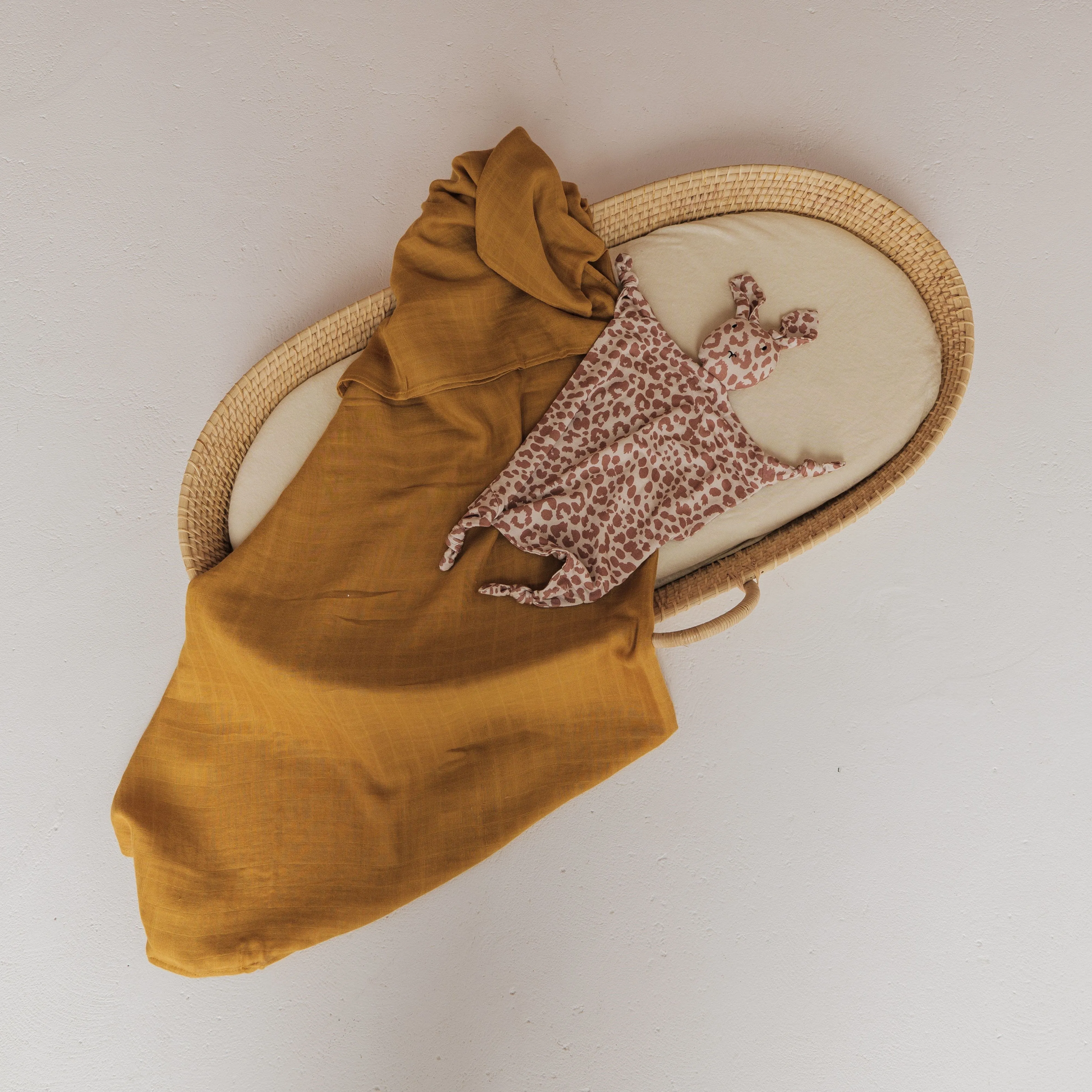 Baby Swaddle/Wrap - Organic Bamboo Muslin - Golden Honey