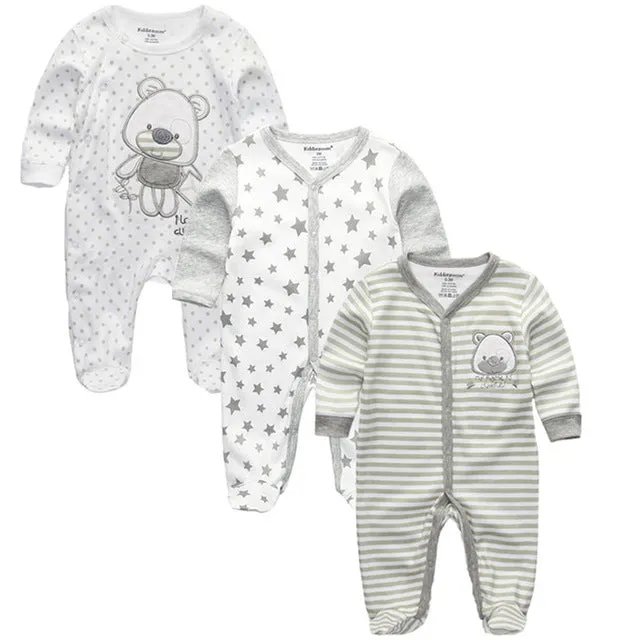 Baby Winter Rompers 3pcs  Long Sleeve clothing