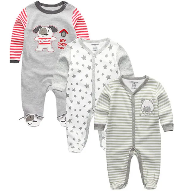 Baby Winter Rompers 3pcs  Long Sleeve clothing