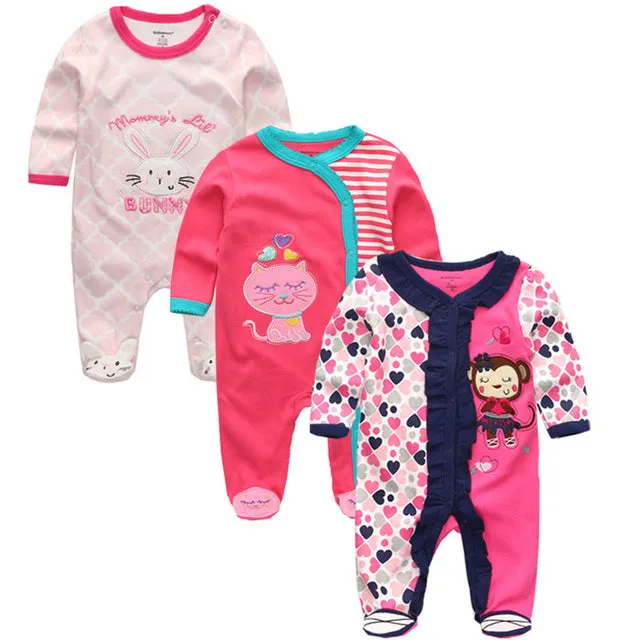 Baby Winter Rompers 3pcs  Long Sleeve clothing