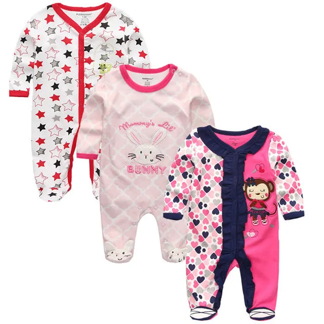Baby Winter Rompers 3pcs  Long Sleeve clothing