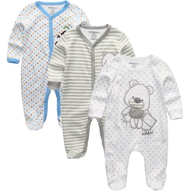Baby Winter Rompers 3pcs  Long Sleeve clothing
