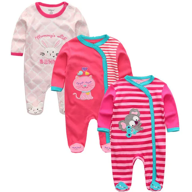 Baby Winter Rompers 3pcs  Long Sleeve clothing