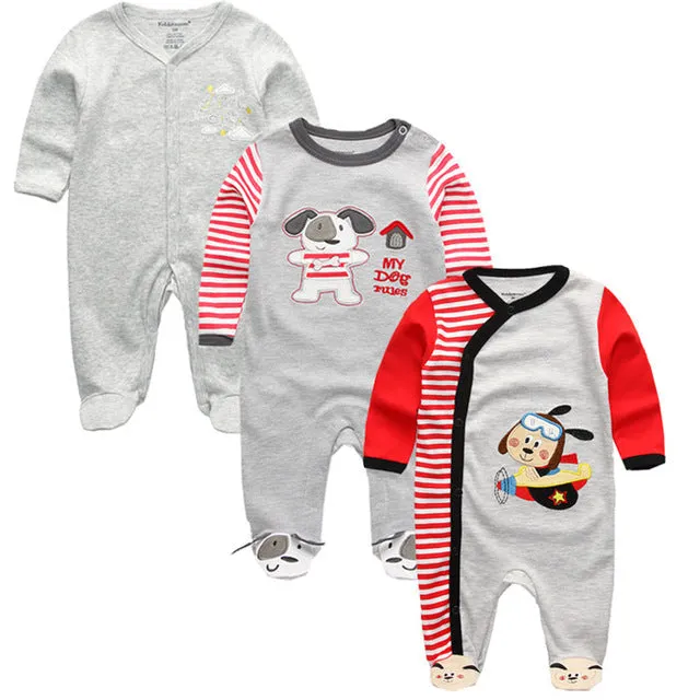 Baby Winter Rompers 3pcs  Long Sleeve clothing