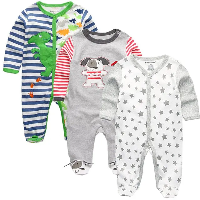 Baby Winter Rompers 3pcs  Long Sleeve clothing