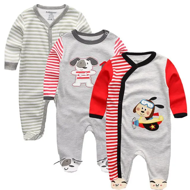 Baby Winter Rompers 3pcs  Long Sleeve clothing