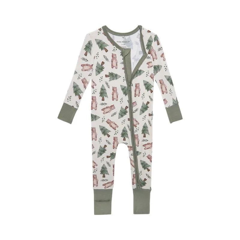 Bamboo Convertible Footie Romper - Beary (Bears)