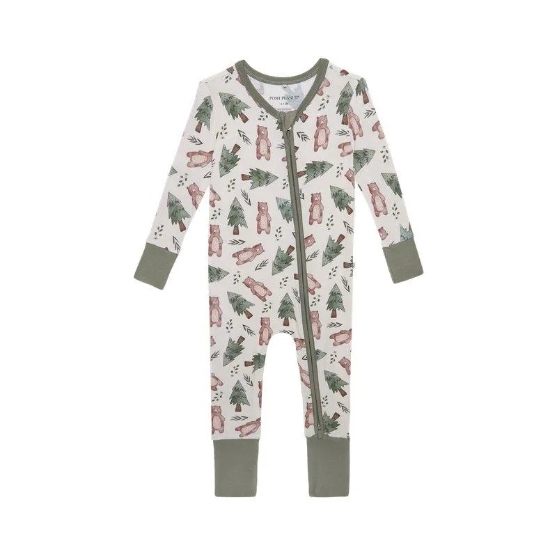 Bamboo Convertible Footie Romper - Beary (Bears)