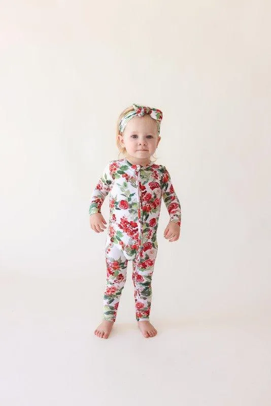 Bamboo Convertible Footie Romper - Beatrix (Floral)