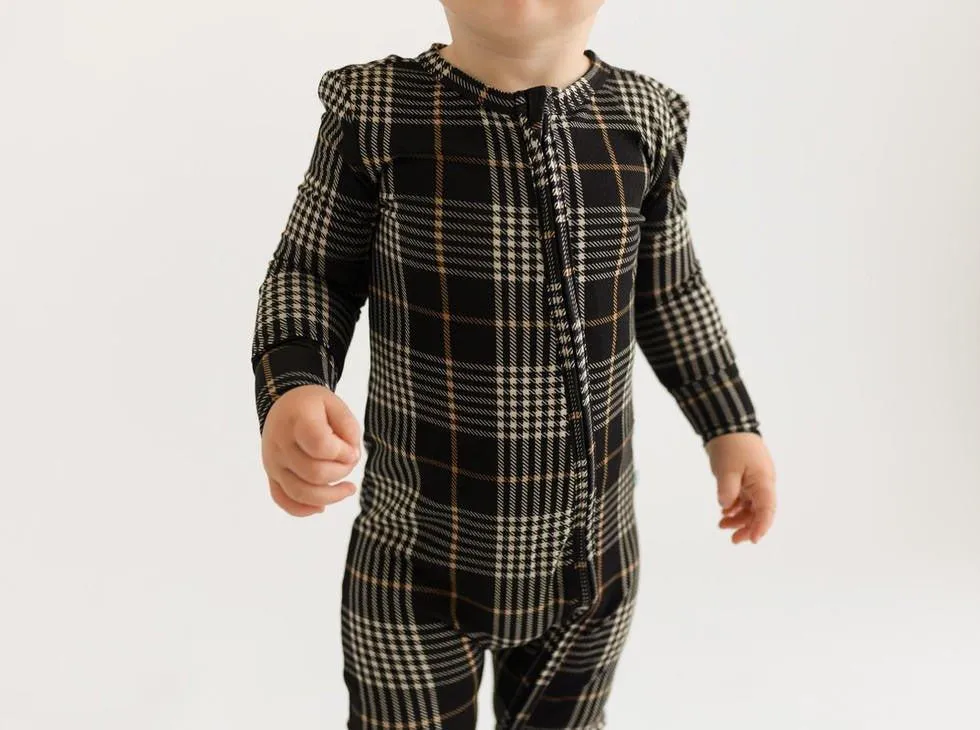 Bamboo Convertible Footie Romper - Sanders (Plaids)