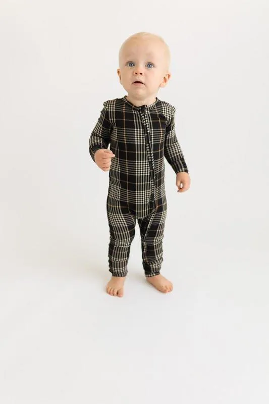 Bamboo Convertible Footie Romper - Sanders (Plaids)