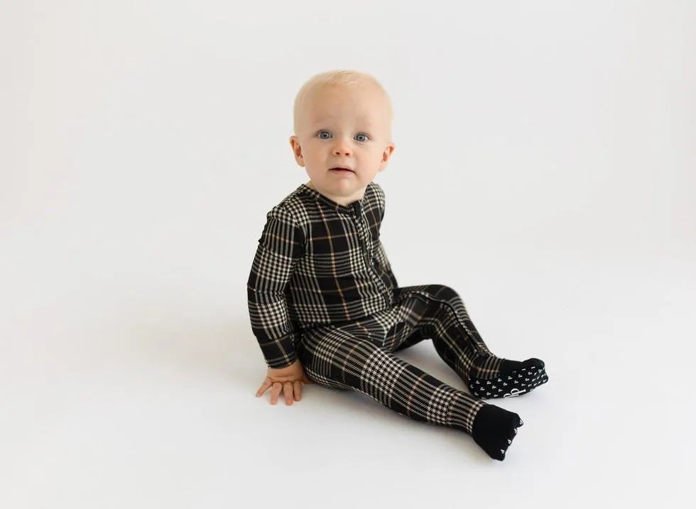 Bamboo Convertible Footie Romper - Sanders (Plaids)